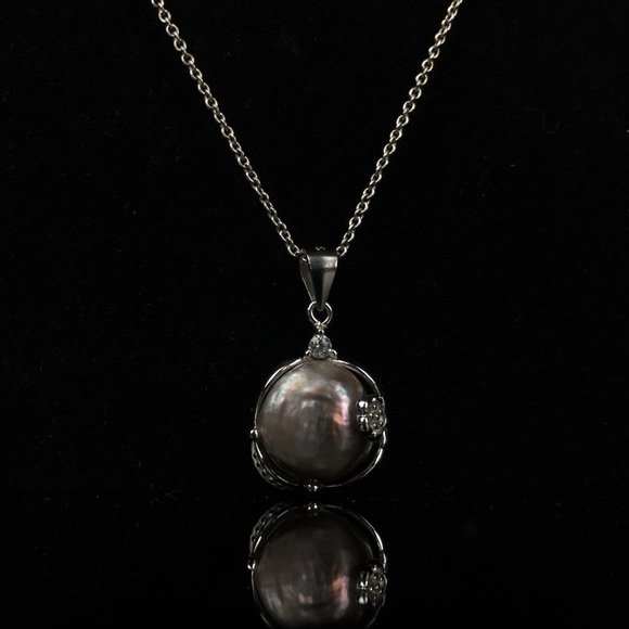 Millennial Gem Gray Baroque Pearl  Necklace - Picture 5 of 8